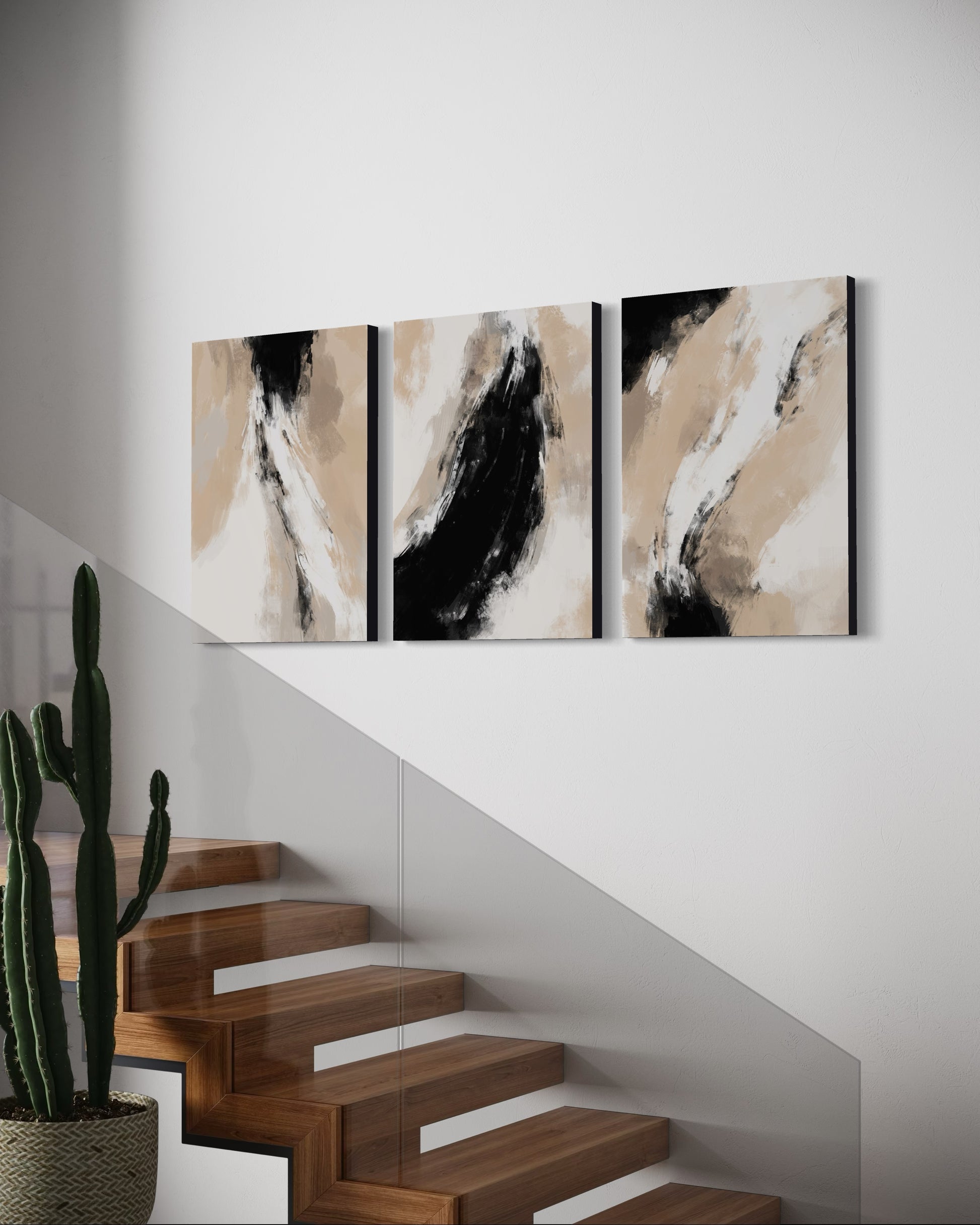 SOFT SHADOWS SET OF 3 WALL ART 