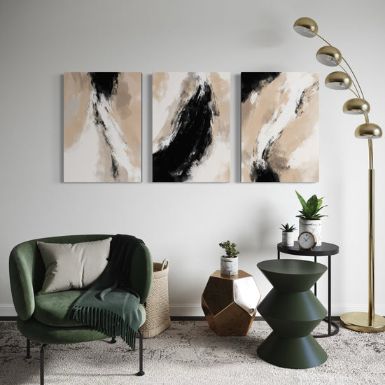 SOFT SHADOWS SET OF 3 WALL ART 