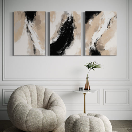 SOFT SHADOWS SET OF 3 WALL ART 