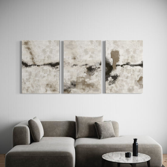 Silver Clouds Set Of 3 Wall Art 