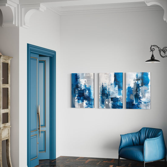 Skybound Splatter Set of 3 Wall Art