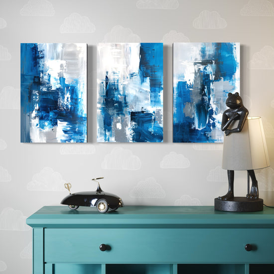 Skybound Splatter Set of 3 Wall Art