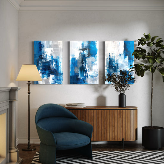 Skybound Splatter Set of 3 Wall Art - Blanq Canvas