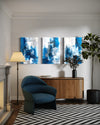 Skybound Splatter Set of 3 Wall Art - Blanq Canvas