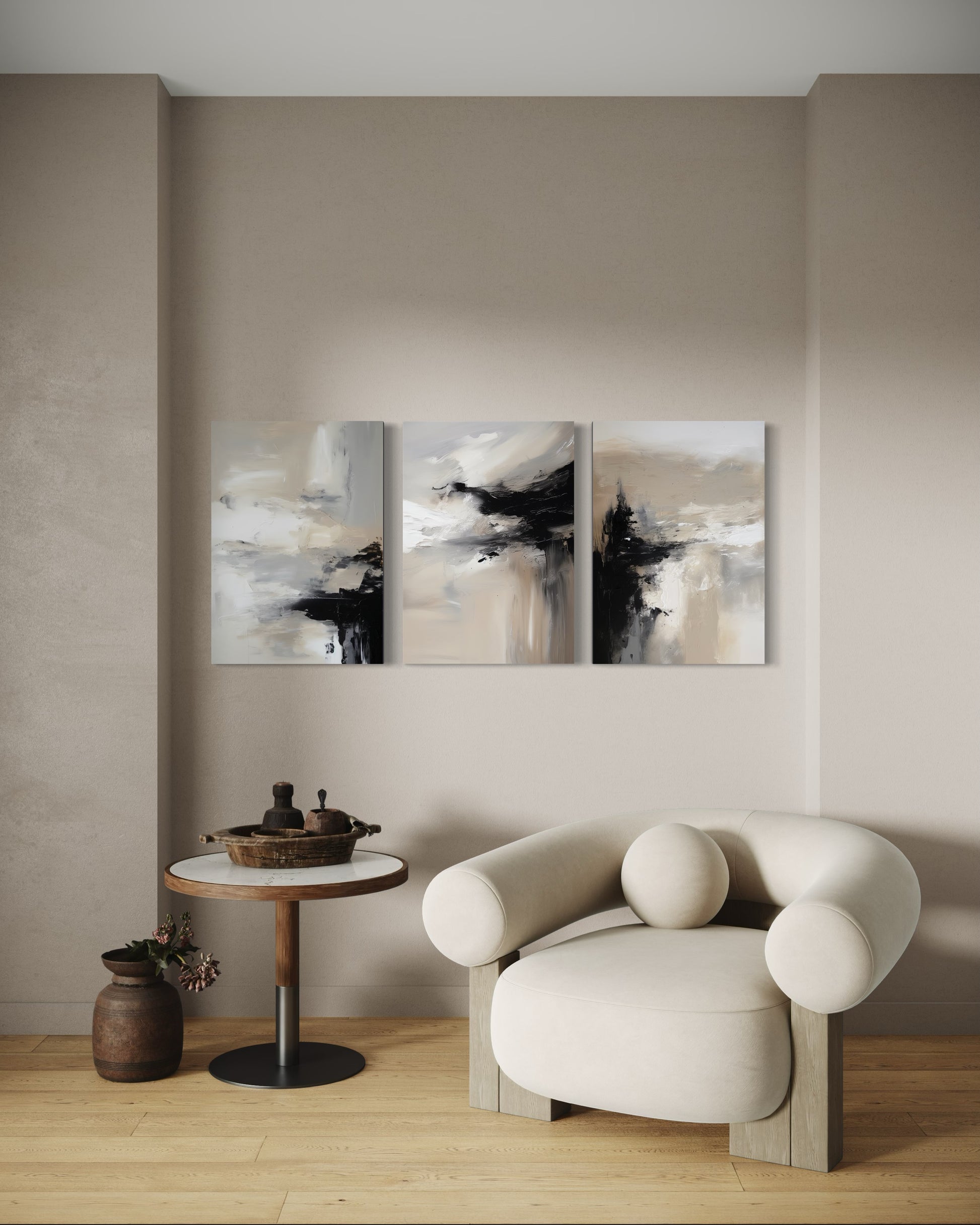 TRANQUIL DRIFT SET OF 3 WALL ART 