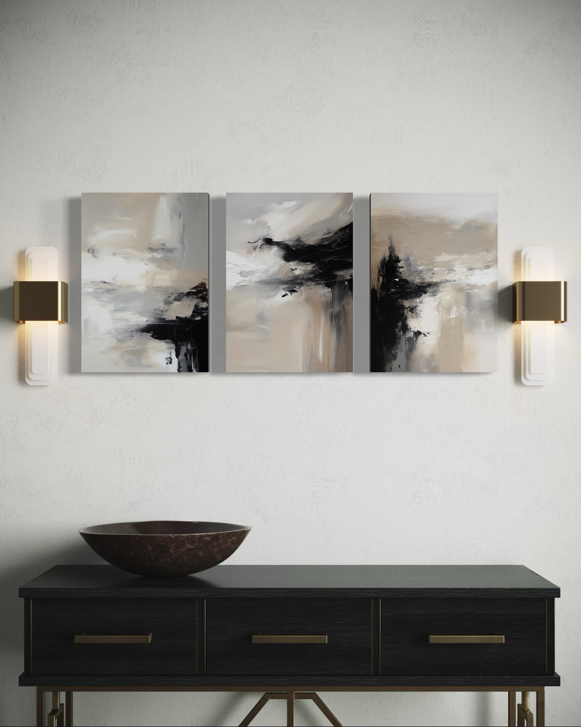 TRANQUIL DRIFT SET OF 3 WALL ART 