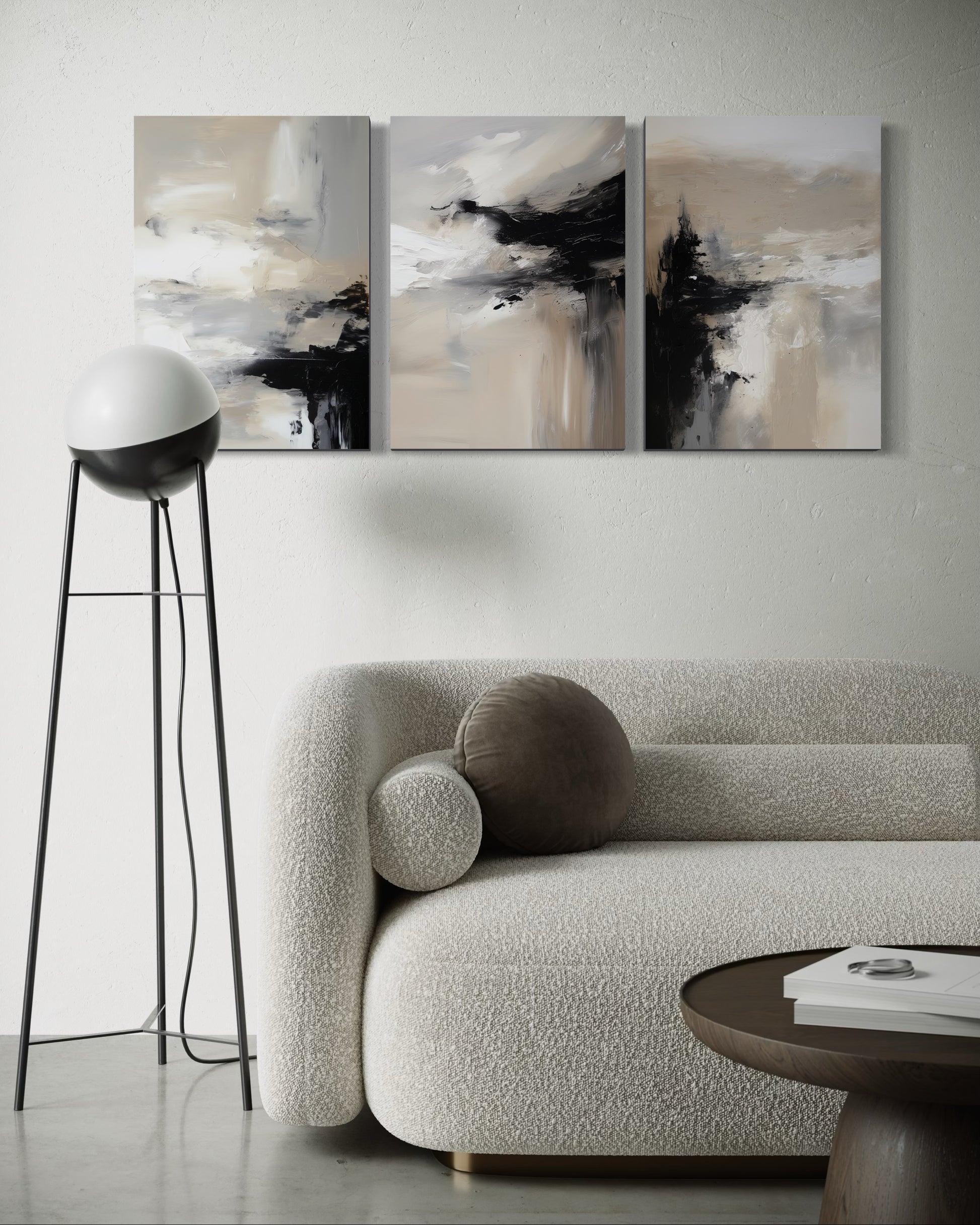 TRANQUIL DRIFT SET OF 3 WALL ART 