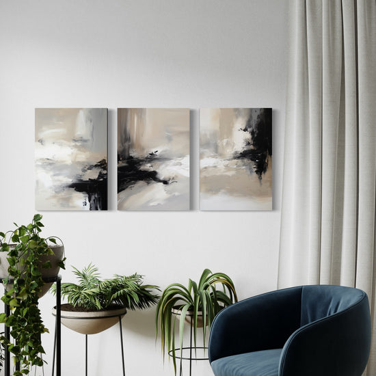 TRANQUIL DRIFT SET OF 3 WALL ART 