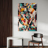 Technicolor Tempest Abstract Canvas - Blanq Canvas