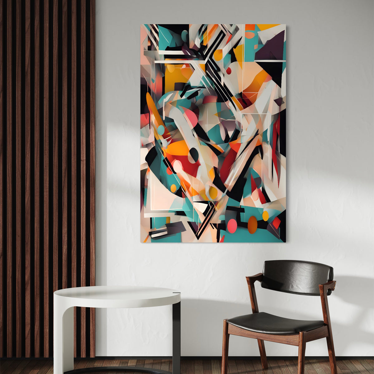 Technicolor Tempest Abstract Canvas - Blanq Canvas
