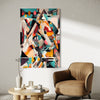 Technicolor Tempest Abstract Canvas - Blanq Canvas