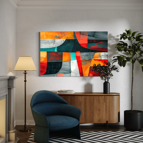 Tropical Fusion Abstract Canvas