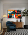 Tropical Fusion Abstract Canvas
