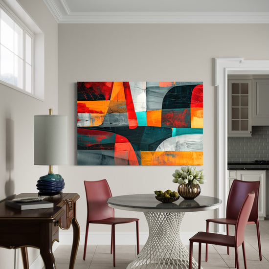Tropical Fusion Abstract Canvas