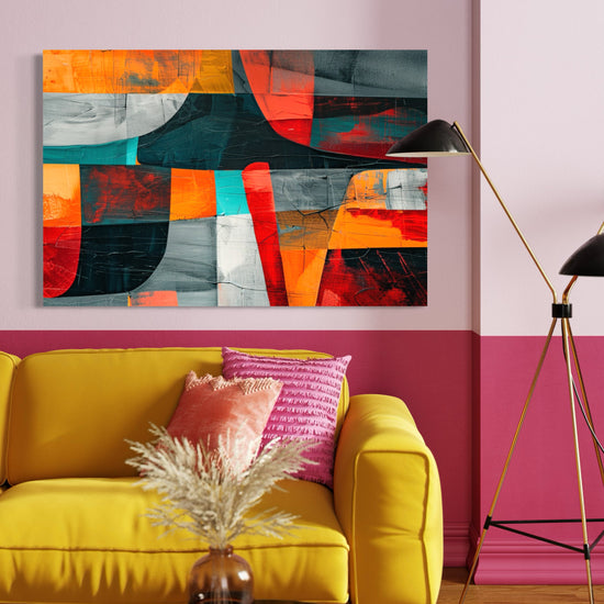 Tropical Fusion Abstract Canvas - Blanq Canvas