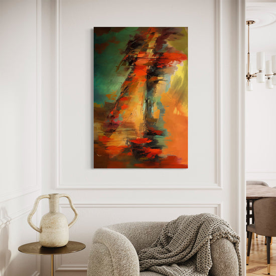 Urban Oasis Abstract Canvas