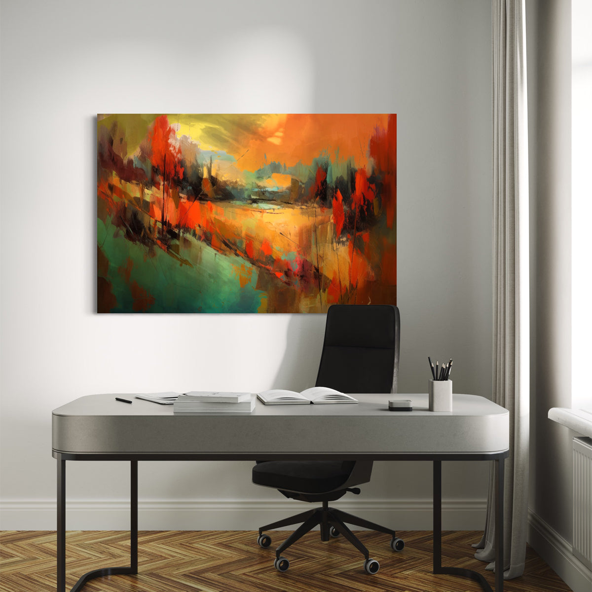 Urban Oasis Abstract Canvas 