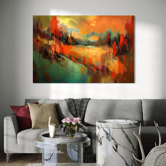 Urban Oasis Abstract Canvas 