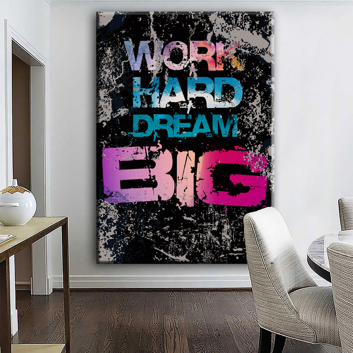 Work Hard Dream Big Canvas 